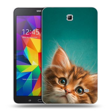 Силиконовый чехол на Samsung GALAXY Tab 4 7.0 с принтом котенок