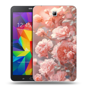 Силиконовый чехол на Samsung GALAXY Tab 4 7.0 с принтом Розовые розы