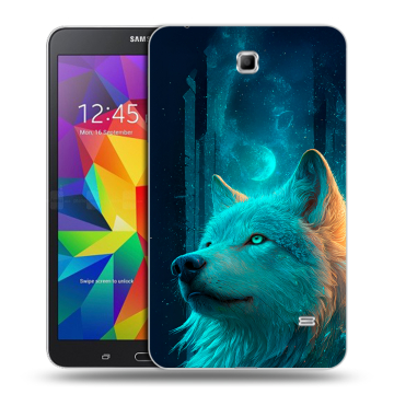 Силиконовый чехол на Samsung GALAXY Tab 4 7.0 с принтом бабочки саккура