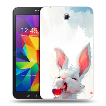 Силиконовый чехол на Samsung GALAXY Tab 4 7.0 с принтом кролик зайчик