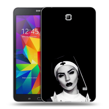 Силиконовый чехол на Samsung GALAXY Tab 4 7.0 с принтом монашка