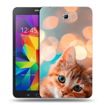 Силиконовый чехол на Samsung GALAXY Tab 4 7.0 с принтом котик