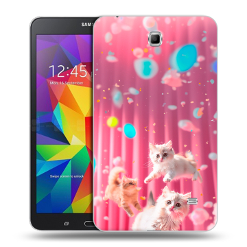 Силиконовый чехол на Samsung GALAXY Tab 4 7.0 с принтом милые котики