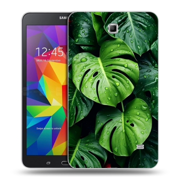 Силиконовый чехол на Samsung GALAXY Tab 4 7.0 с принтом Листья