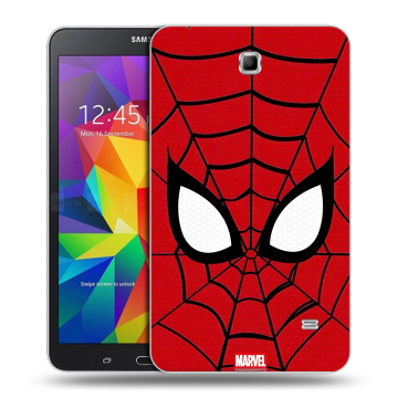 Силиконовый чехол на Samsung GALAXY Tab 4 7.0 с принтом человек паук spiderman