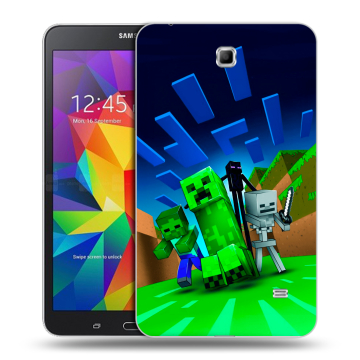 Силиконовый чехол на Samsung GALAXY Tab 4 7.0 с принтом Майнкрафт
