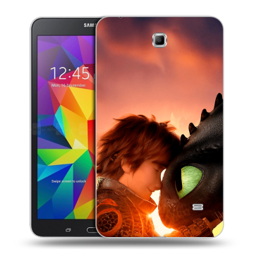 Силиконовый чехол на Samsung GALAXY Tab 4 7.0 с принтом Как приручить дракона