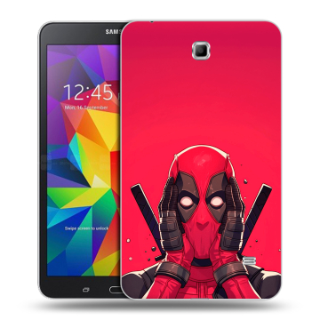 Силиконовый чехол на Samsung GALAXY Tab 4 7.0 с принтом Дедпул Deadpool