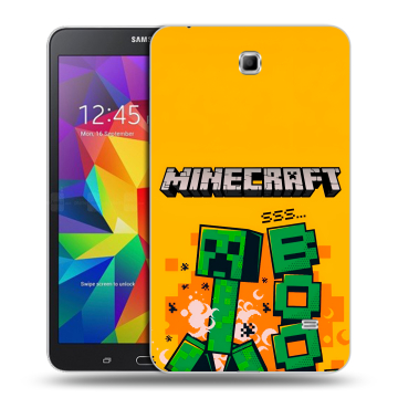 Силиконовый чехол на Samsung GALAXY Tab 4 7.0 с принтом Майнкрафт Minecraft