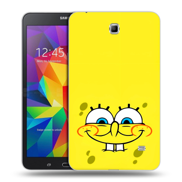 Силиконовый чехол на Samsung GALAXY Tab 4 7.0 с принтом спанчбоб спанч боб Силиконовый чехол на Samsung GALAXY Tab 4 7.0 с принтом спанчбоб спанч боб