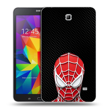 Силиконовый чехол на Samsung GALAXY Tab 4 7.0 с принтом человек паук spiderman