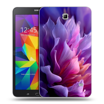 Силиконовый чехол на Samsung GALAXY Tab 4 7.0 с принтом женский цветы