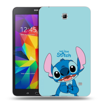Силиконовый чехол на Samsung GALAXY Tab 4 7.0 с принтом Лило и Стич Силиконовый чехол на Samsung GALAXY Tab 4 7.0 с принтом Лило и Стич