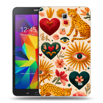 Силиконовый чехол на Samsung GALAXY Tab 4 7.0 с принтом Модный принт Силиконовый чехол на Samsung GALAXY Tab 4 7.0 с принтом Модный принт