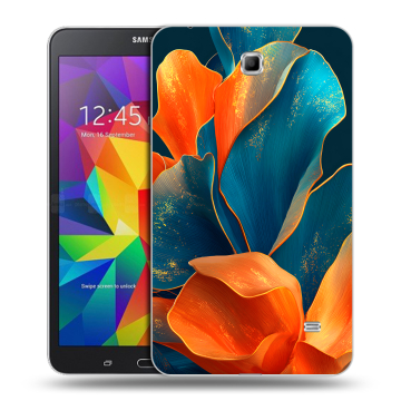 Силиконовый чехол на Samsung GALAXY Tab 4 7.0 с принтом Цветы Силиконовый чехол на Samsung GALAXY Tab 4 7.0 с принтом Цветы