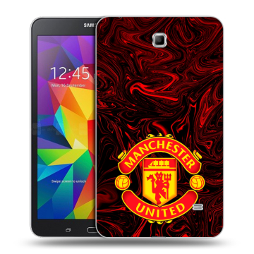 Силиконовый чехол на Samsung GALAXY Tab 4 7.0 с принтом Manchester United