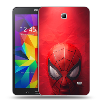 Силиконовый чехол на Samsung GALAXY Tab 4 7.0 с принтом Spiderman Человек паук