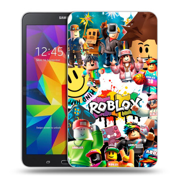 Силиконовый чехол на Samsung GALAXY Tab 4 7.0 с принтом Roblox Роблокс