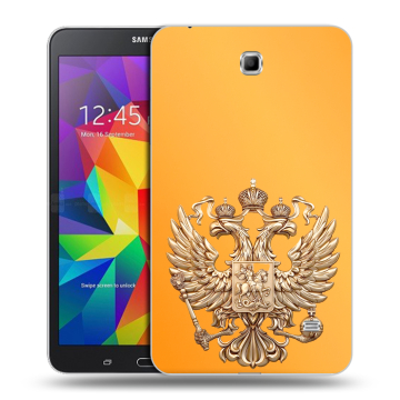 Силиконовый чехол на Samsung GALAXY Tab 4 7.0 с принтом Герб Флаг России