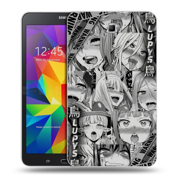 Силиконовый чехол на Samsung GALAXY Tab 4 7.0 с принтом Ahegao Ахегао Аниме