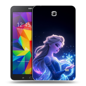 Силиконовый чехол на Samsung GALAXY Tab 4 7.0 с принтом Холодное сердце Frozen
