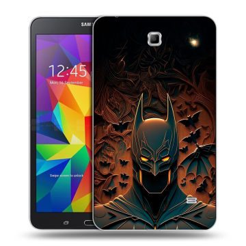 Силиконовый чехол на Samsung GALAXY Tab 4 7.0 с принтом Batman Бэтмен