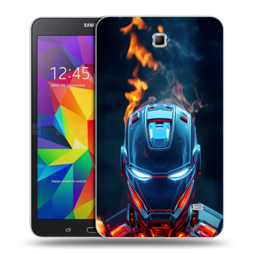 Силиконовый чехол на Samsung GALAXY Tab 4 7.0 с принтом IronMan Железный человек