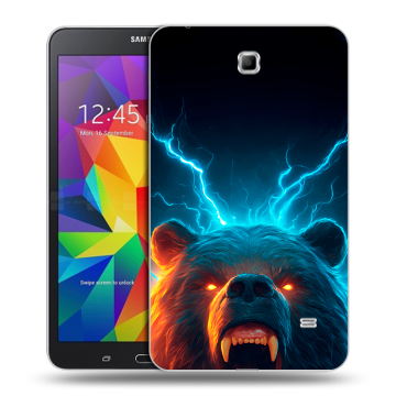 Силиконовый чехол на Samsung GALAXY Tab 4 7.0 с принтом Медведь