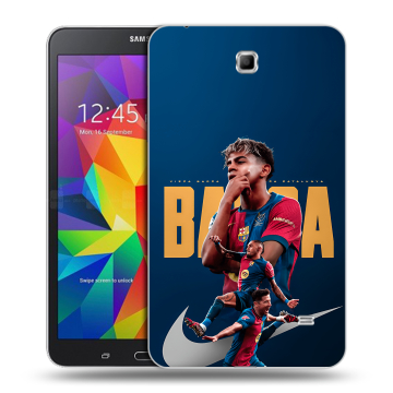 Силиконовый чехол на Samsung GALAXY Tab 4 7.0 с принтом Барселона Barca Yamal 
