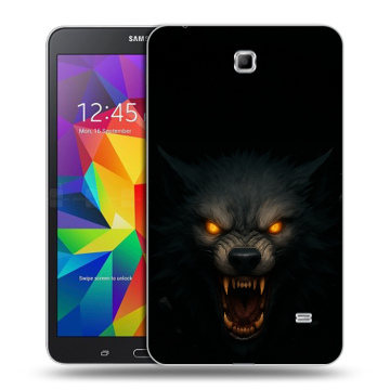 Силиконовый чехол на Samsung GALAXY Tab 4 7.0 с принтом Волк