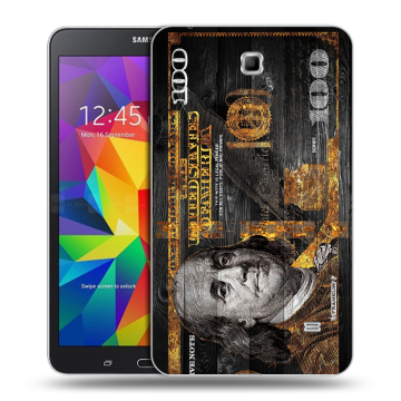 Силиконовый чехол на Samsung GALAXY Tab 4 7.0 с принтом Доллар деньги