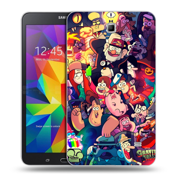 Силиконовый чехол на Samsung GALAXY Tab 4 7.0 с принтом Gravity Falls Гравити Фолз