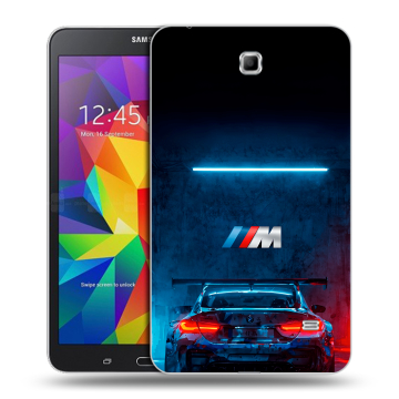 Силиконовый чехол на Samsung GALAXY Tab 4 7.0 с принтом BMW БМВ