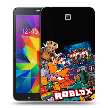 Силиконовый чехол на Samsung GALAXY Tab 4 7.0 с принтом Roblox Роблокс