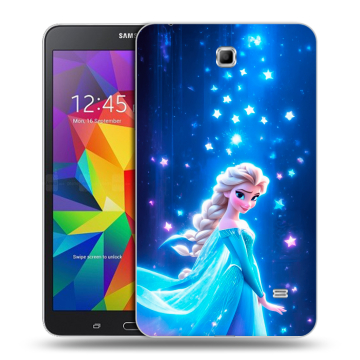 Силиконовый чехол на Samsung GALAXY Tab 4 7.0 с принтом Холодное сердце Frozen