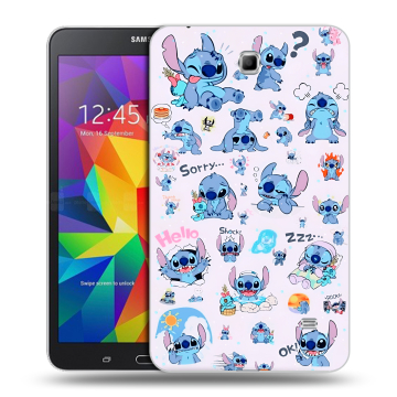 Силиконовый чехол на Samsung GALAXY Tab 4 7.0 с принтом Лило и Стич Силиконовый чехол на Samsung GALAXY Tab 4 7.0 с принтом Лило и Стич