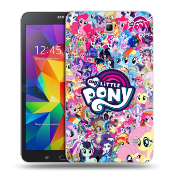 Силиконовый чехол на Samsung GALAXY Tab 4 7.0 с принтом My little pony Дружба чудо