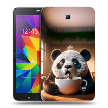 Силиконовый чехол на Samsung GALAXY Tab 4 7.0 с принтом смешная панда