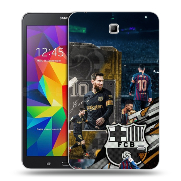Силиконовый чехол на Samsung GALAXY Tab 4 7.0 с принтом Messi Barcelona