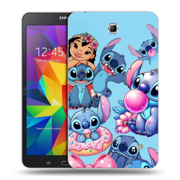 Силиконовый чехол на Samsung GALAXY Tab 4 7.0 с принтом Лило и Стич Силиконовый чехол на Samsung GALAXY Tab 4 7.0 с принтом Лило и Стич