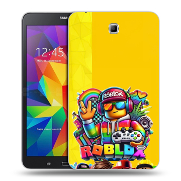 Силиконовый чехол на Samsung GALAXY Tab 4 7.0 с принтом Roblox Роблокс
