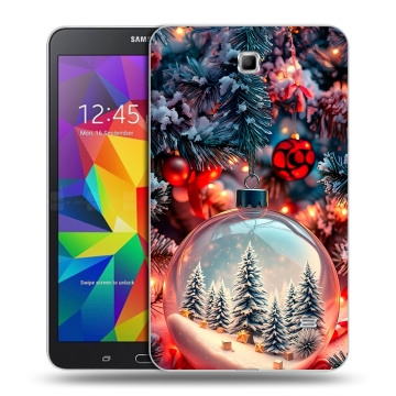 Силиконовый чехол на Samsung GALAXY Tab 4 7.0 с принтом Новый год
