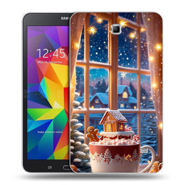 Силиконовый чехол на Samsung GALAXY Tab 4 7.0 с принтом Новый год