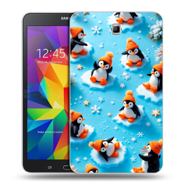 Силиконовый чехол на Samsung GALAXY Tab 4 7.0 с принтом Новый год
