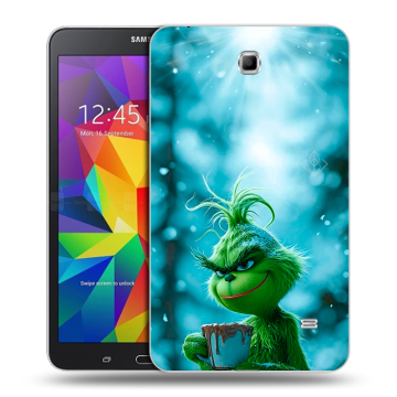 Силиконовый чехол на Samsung GALAXY Tab 4 7.0 с принтом Новый год гринч