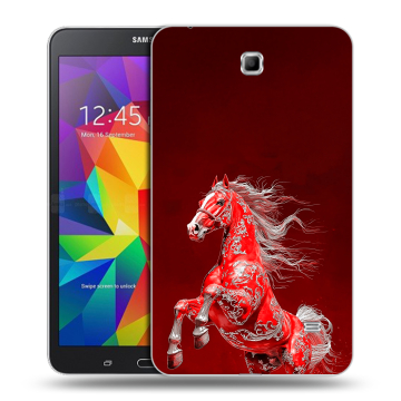Силиконовый чехол на Samsung GALAXY Tab 4 7.0 с принтом Новый год