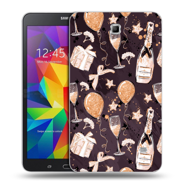 Силиконовый чехол на Samsung GALAXY Tab 4 7.0 с принтом Новый год