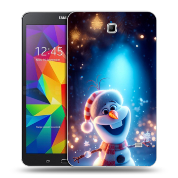 Силиконовый чехол на Samsung GALAXY Tab 4 7.0 с принтом Новый год