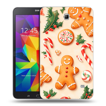 Силиконовый чехол на Samsung GALAXY Tab 4 7.0 с принтом Новый год