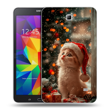 Силиконовый чехол на Samsung GALAXY Tab 4 7.0 с принтом Новый год